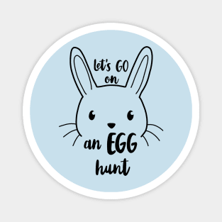 Easter Bunny - Egg Hunt Magnet